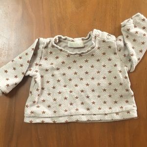 Zara minis STAR sweatshirt 1-3 months